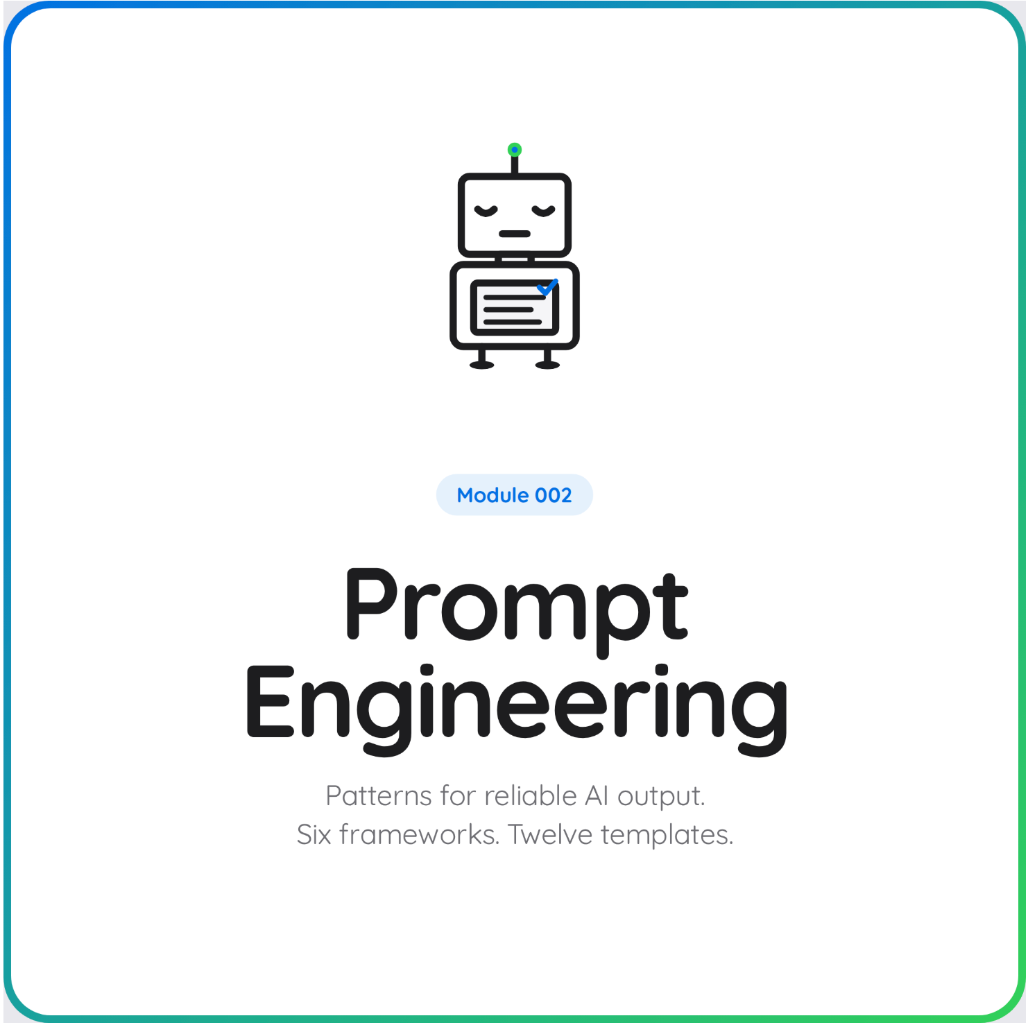 Coming Soon: Prompt Engineering Patterns