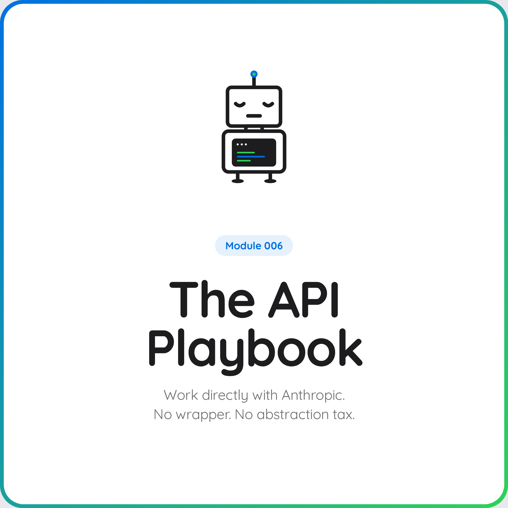 Coming Soon: The API Playbook