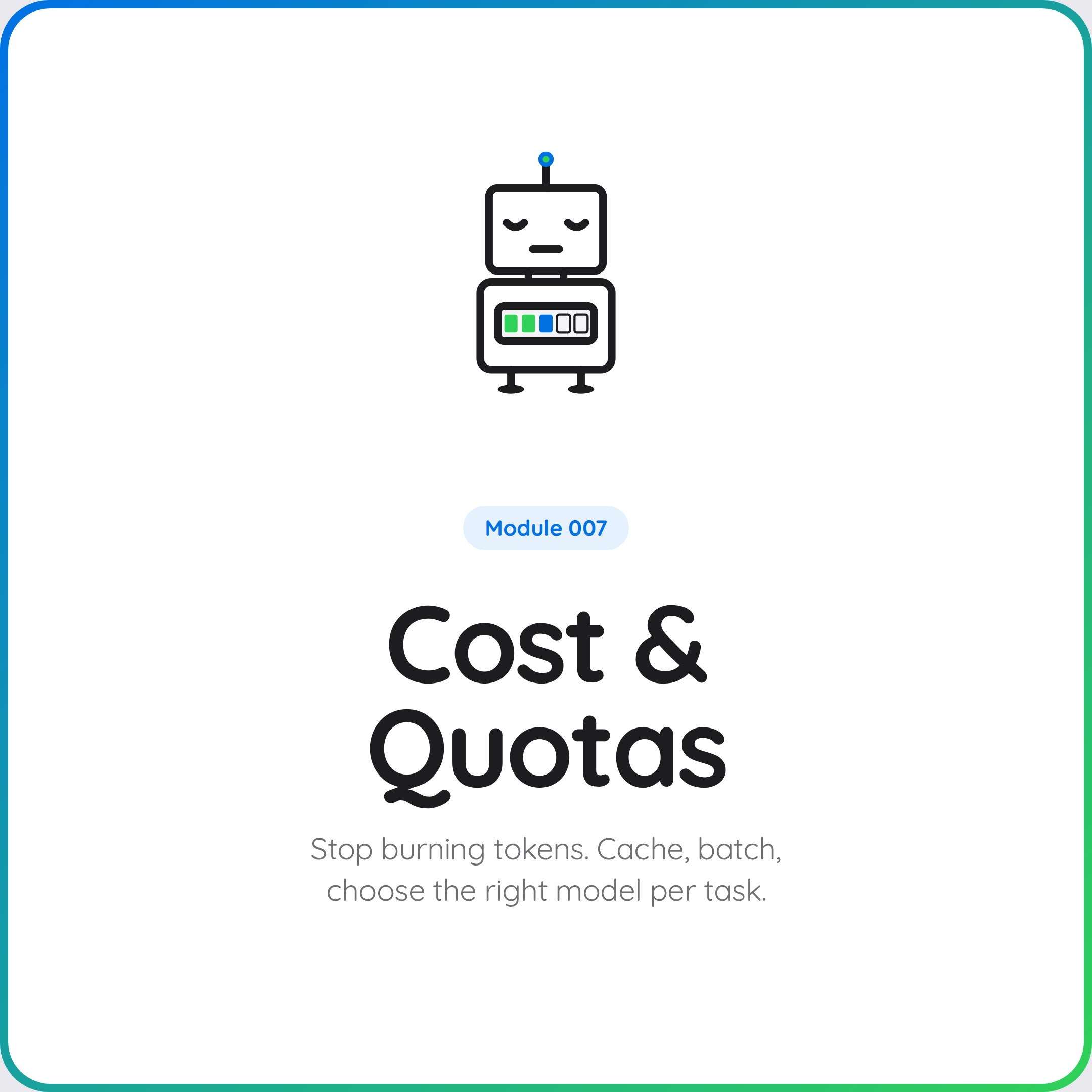 Coming Soon: Cost & Quotas
