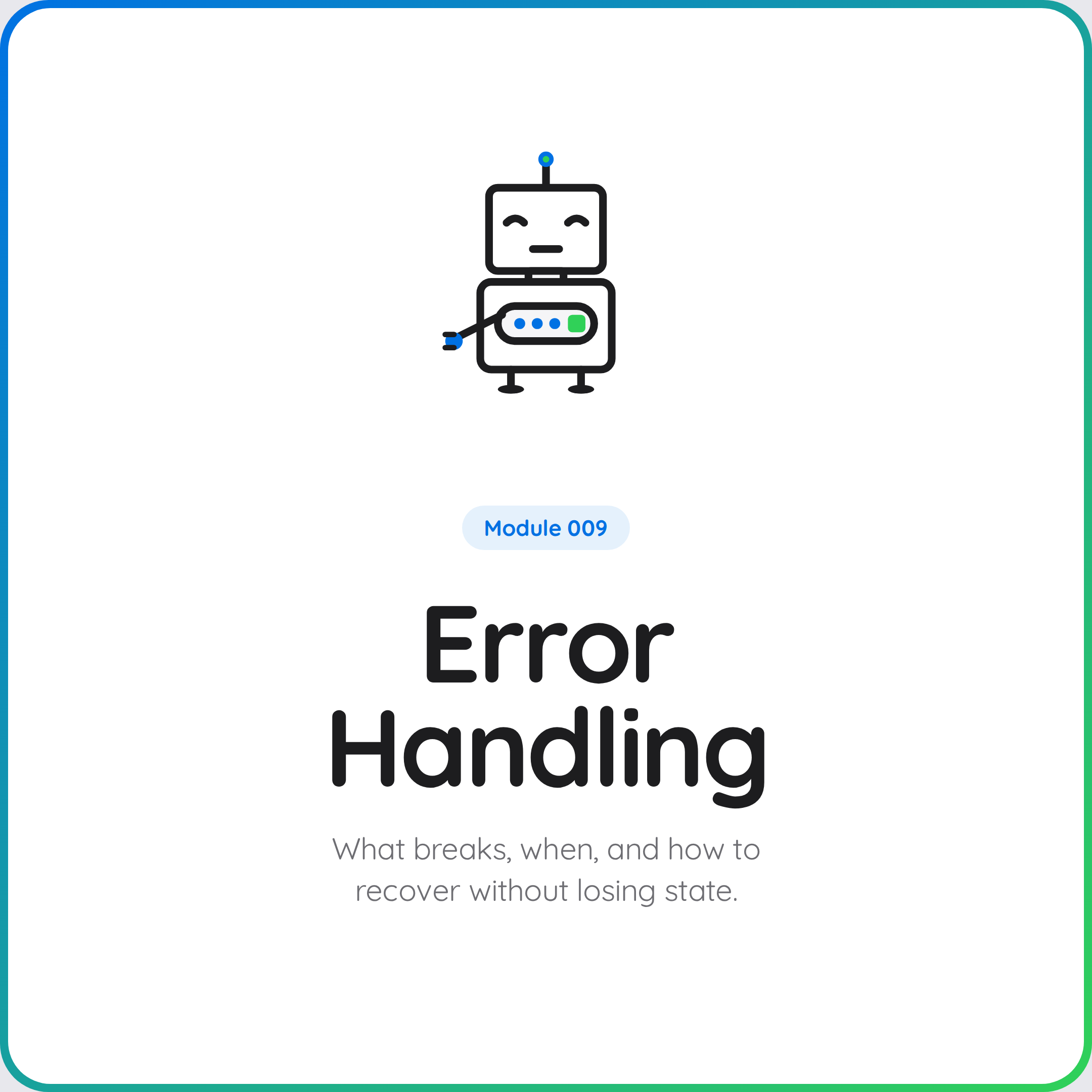 Coming Soon: Error Handling