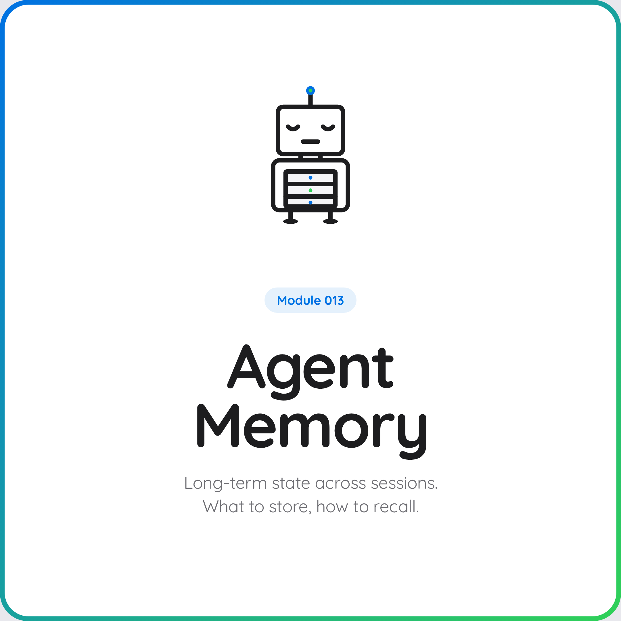 Coming Soon: Agent Memory