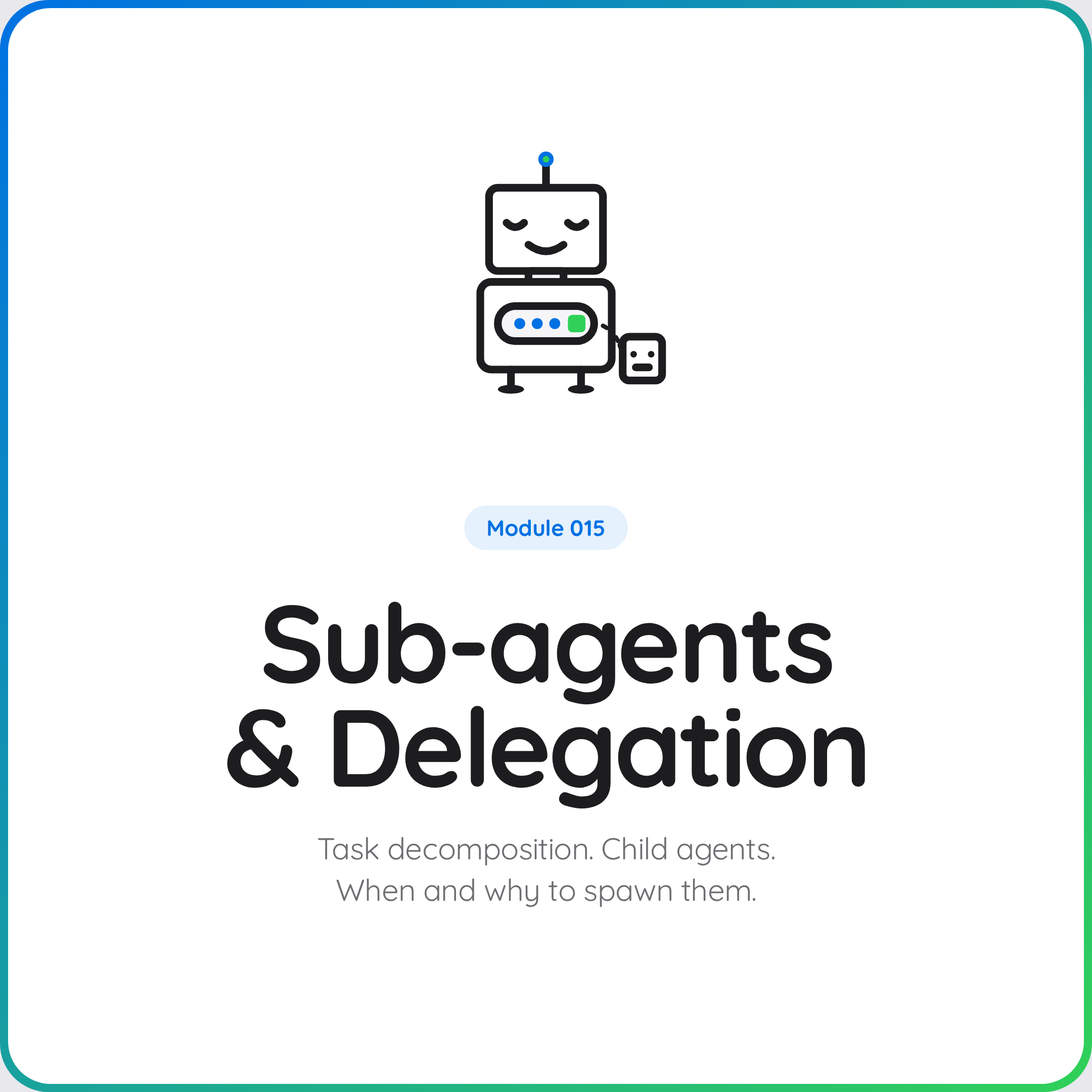 Coming Soon: Sub-agents & Delegation